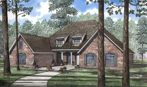 Full Rendering for House Plan #316320