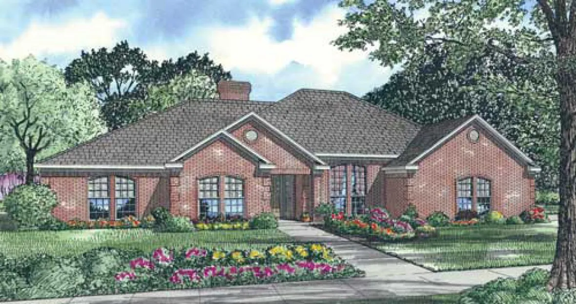 Full Rendering for House Plan #319420