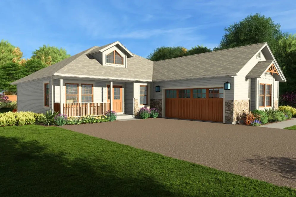 Full Rendering for House Plan #201600