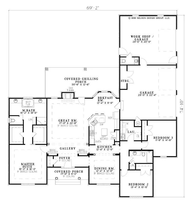 Main Floor Plan for House Plan #315520