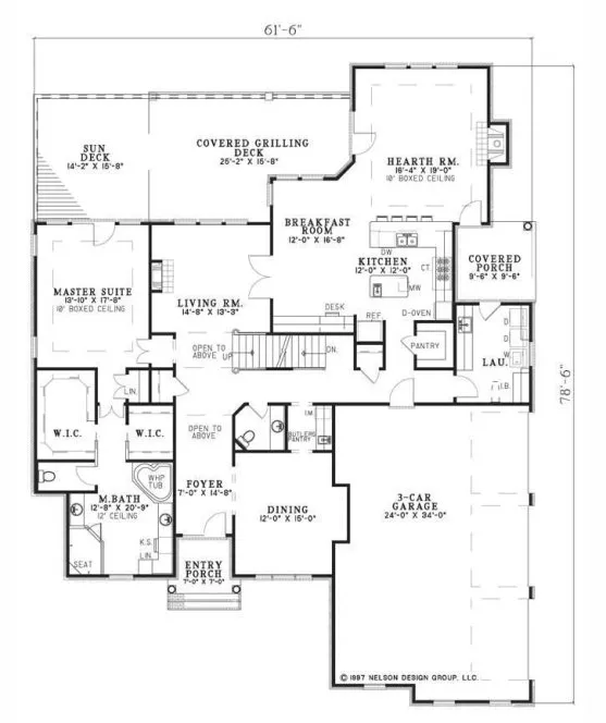 Main Floor Plan for House Plan #318520