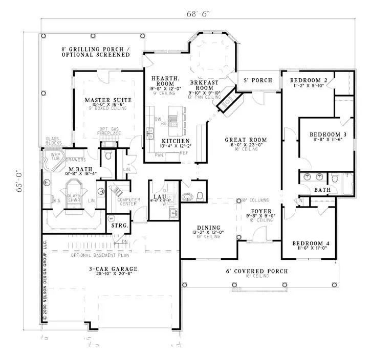 Main Floor Plan for House Plan #311620
