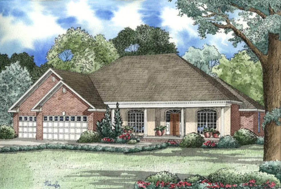 Full Rendering for House Plan #311620