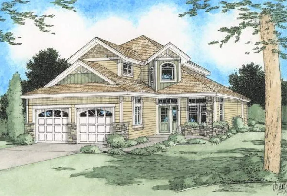 Full Rendering for House Plan #202041