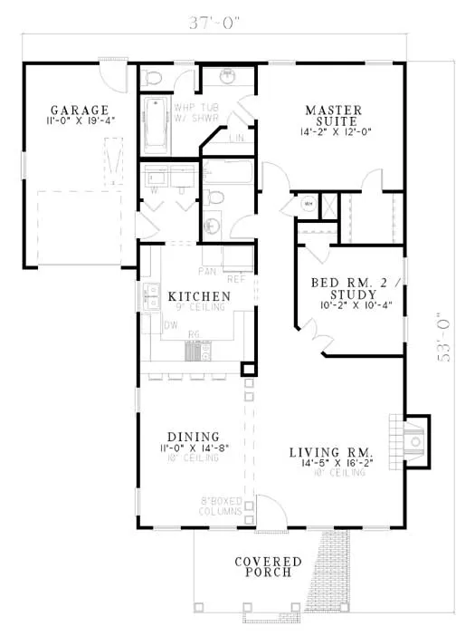Main Floor Plan for House Plan #310720