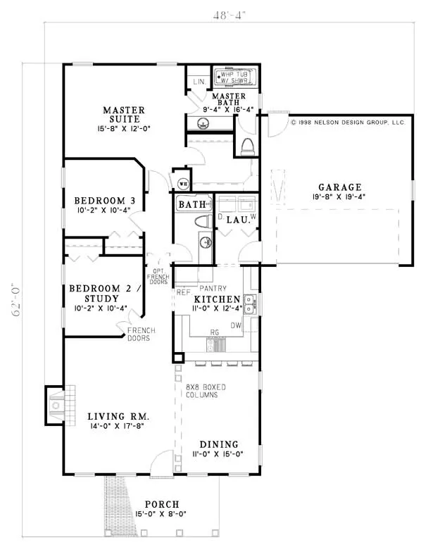 Main Floor Plan for House Plan #311720