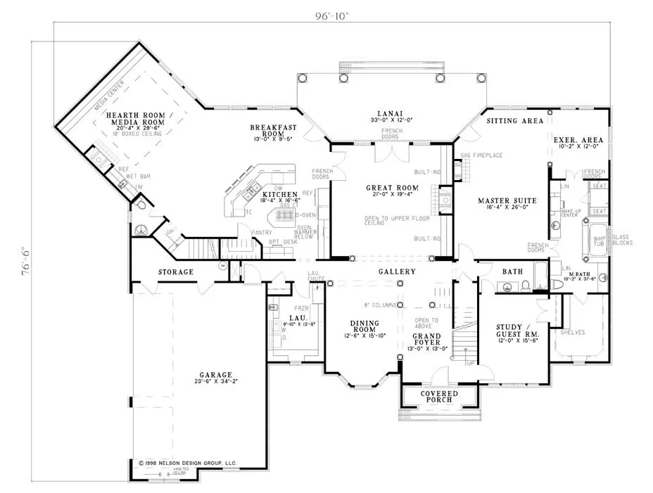 Main Floor Plan for House Plan #313720
