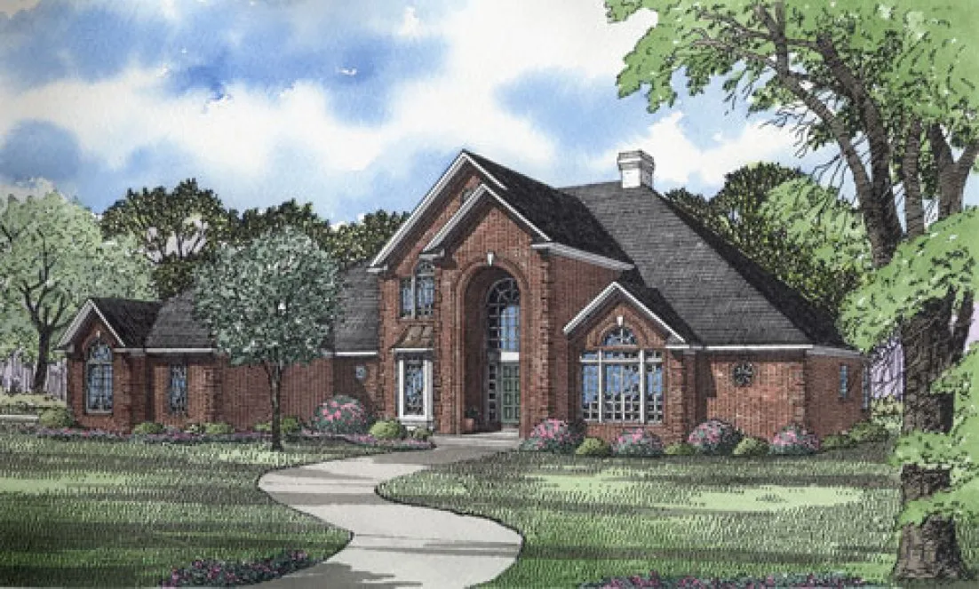 Full Rendering for House Plan #313720