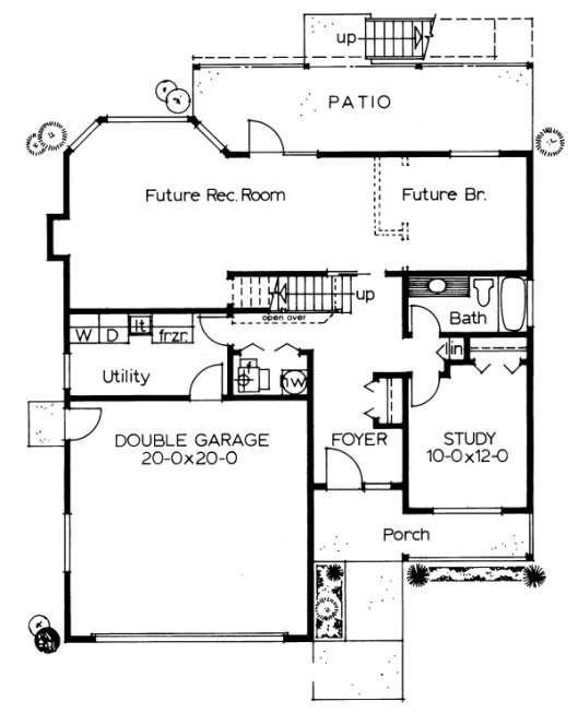 Basement Plan for House Plan #200964