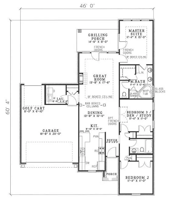 Main Floor Plan for House Plan #319720