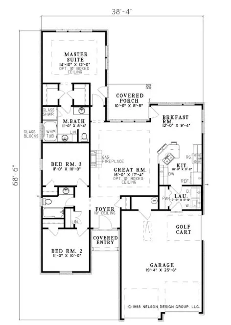 Main Floor Plan for House Plan #312820