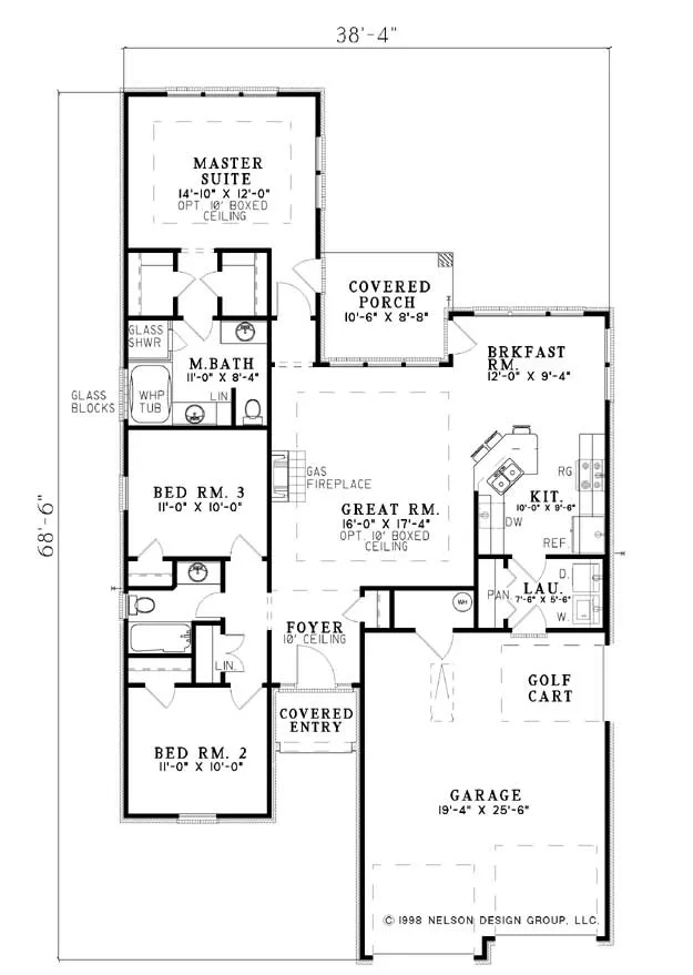 Main Floor Plan for House Plan #312820