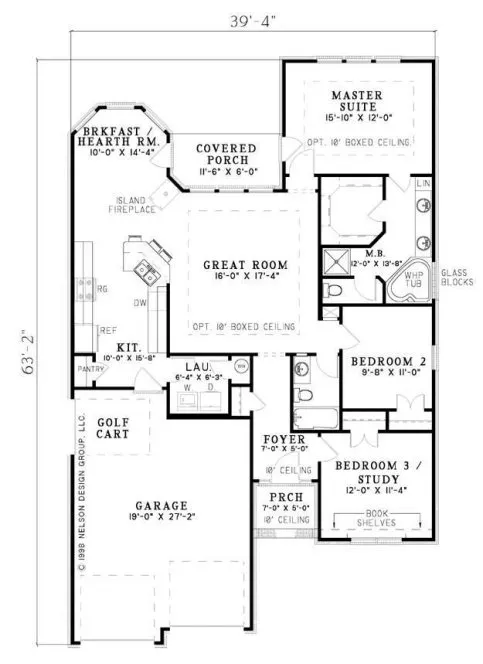 Main Floor Plan for House Plan #313820