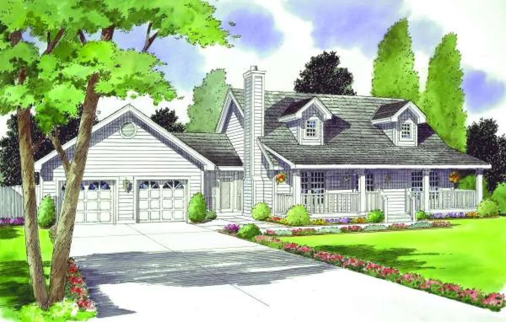 Full Rendering for House Plan #181174