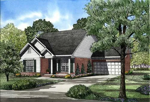 Full Rendering for House Plan #311920
