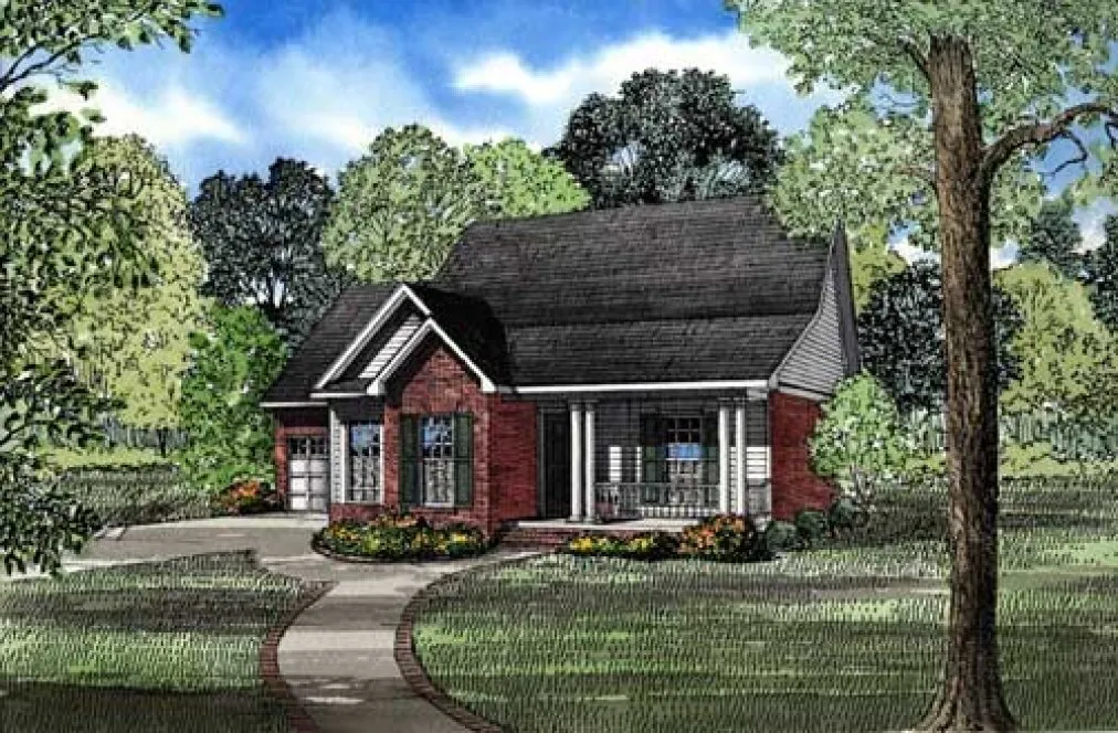 Full Rendering for House Plan #312920
