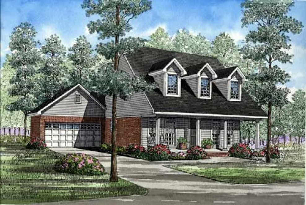 Full Rendering for House Plan #313920