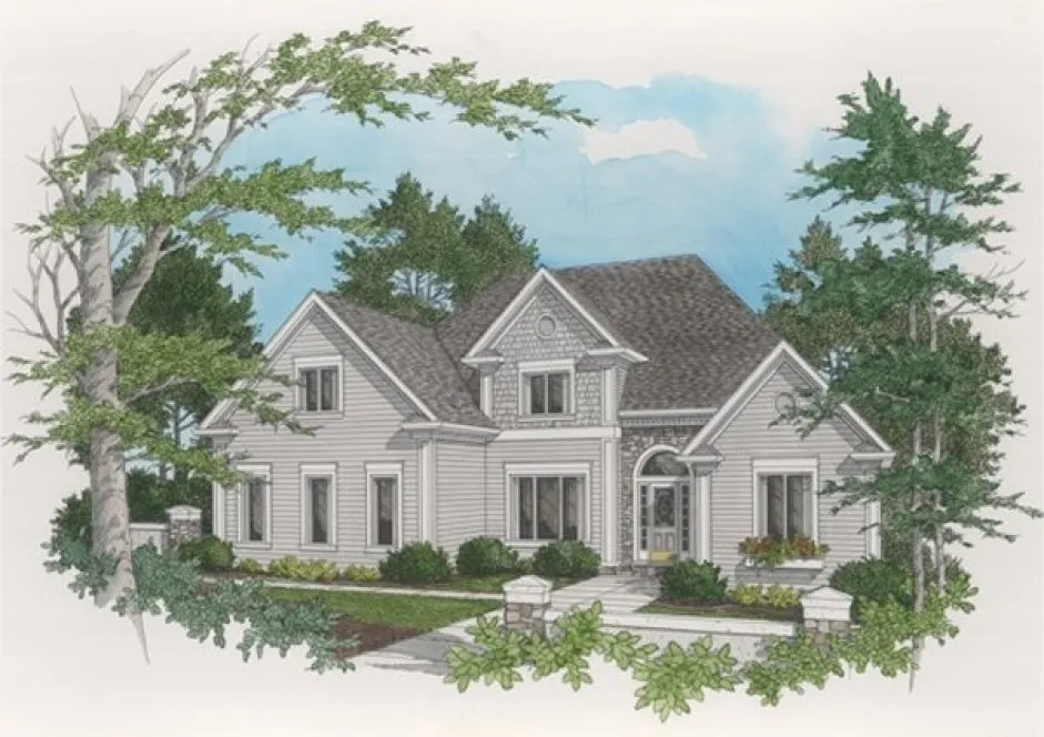 Full Rendering for House Plan #277003