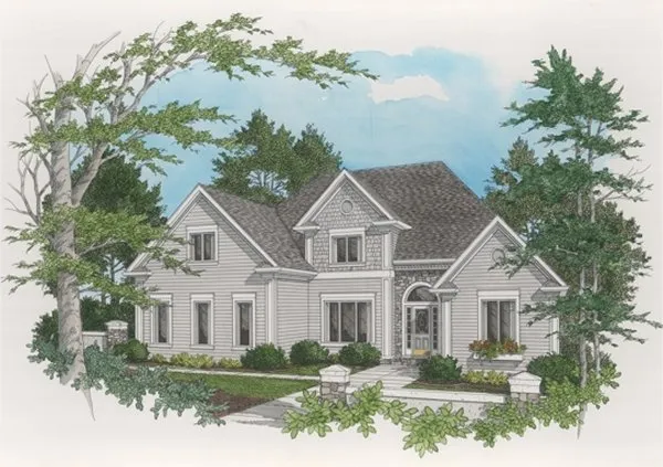 Full Rendering for House Plan #277003