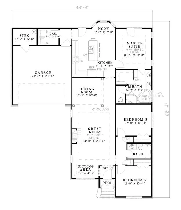 Main Floor Plan for House Plan #318920