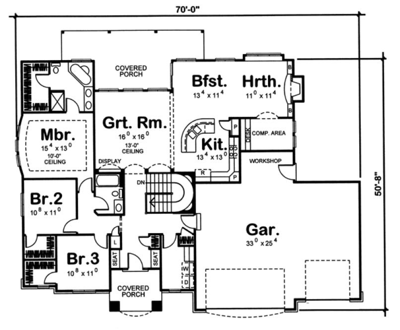 Main Floor Plan for House Plan #701591