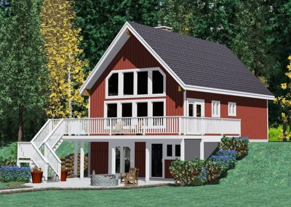 Full Rendering for House Plan #228107