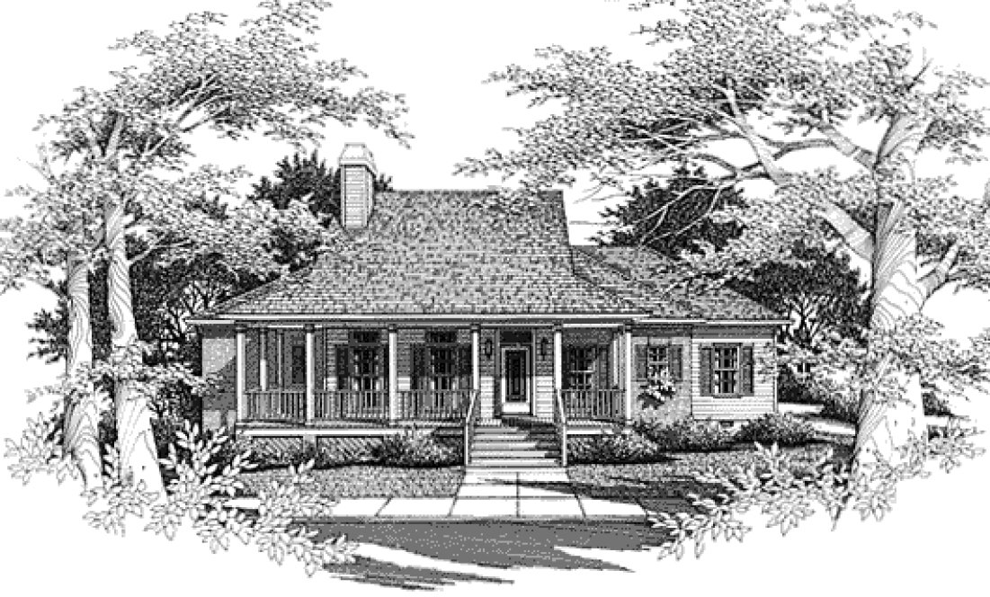 Full Rendering for House Plan #115951