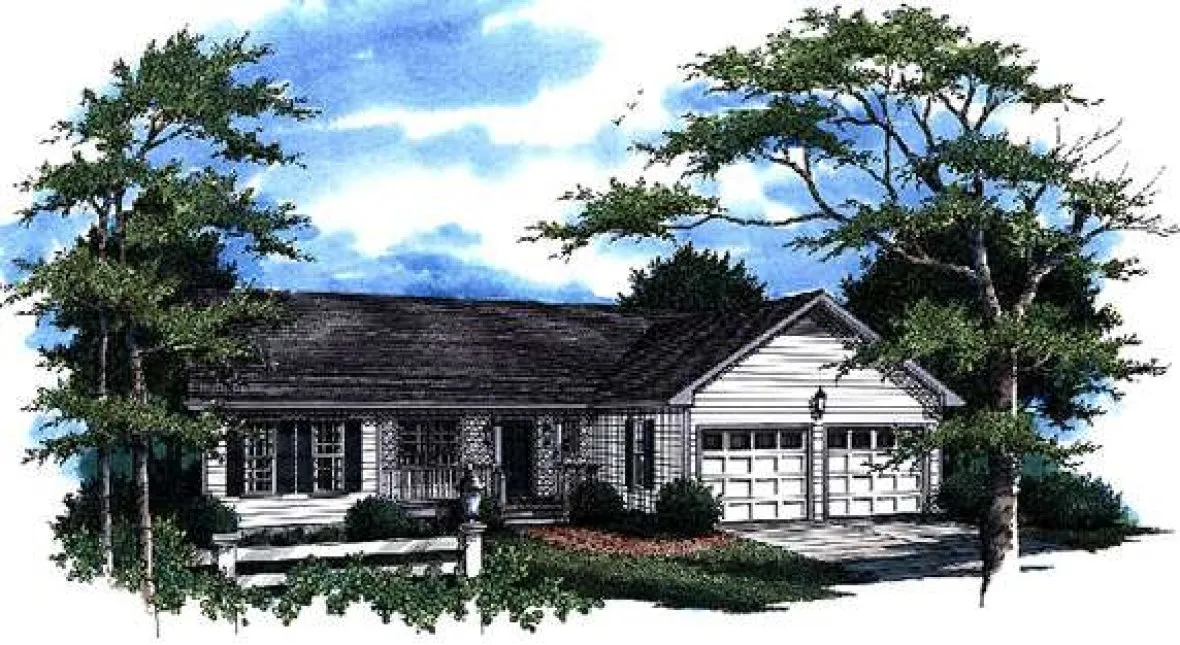 Full Rendering for House Plan #111861