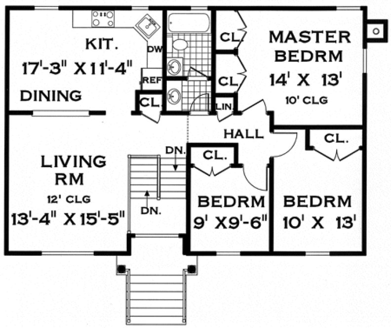 Main Floor Plan for House Plan #381202