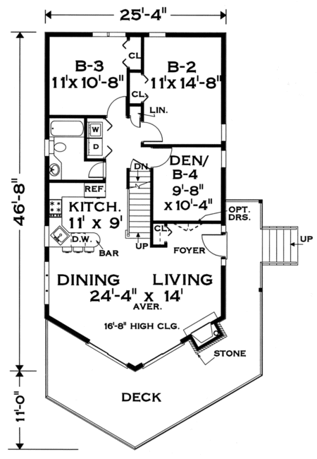 Main Floor Plan for House Plan #384202