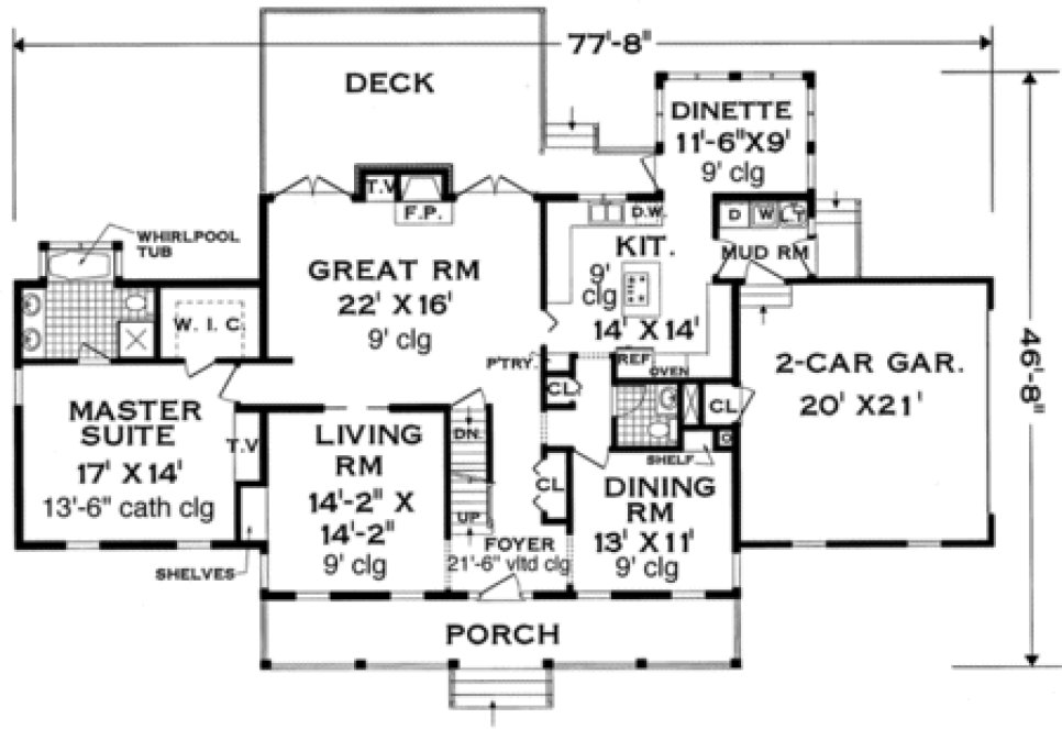 Main Floor Plan for House Plan #388202