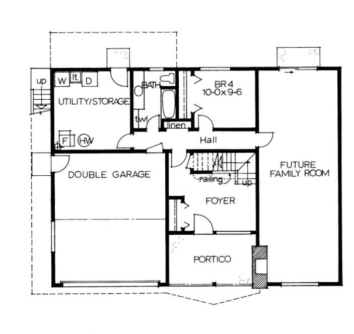 Basement Plan for House Plan #200236