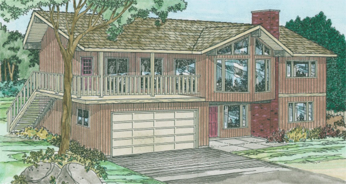 Full Rendering for House Plan #200236