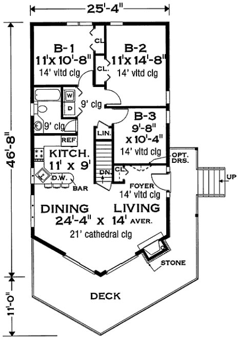 Main Floor Plan for House Plan #382052