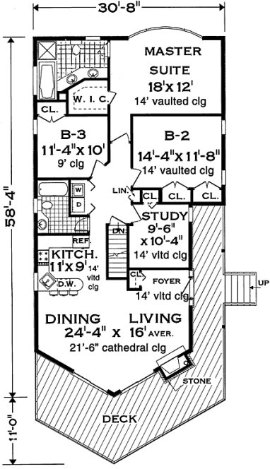 Main Floor Plan for House Plan #381062