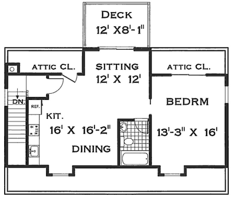Main Floor Plan for House Plan #382062