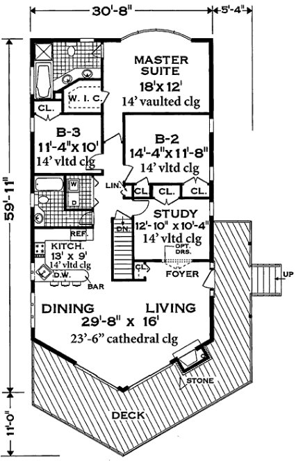 Main Floor Plan for House Plan #384062