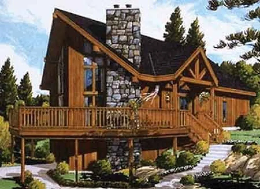 Full Rendering for House Plan #384062