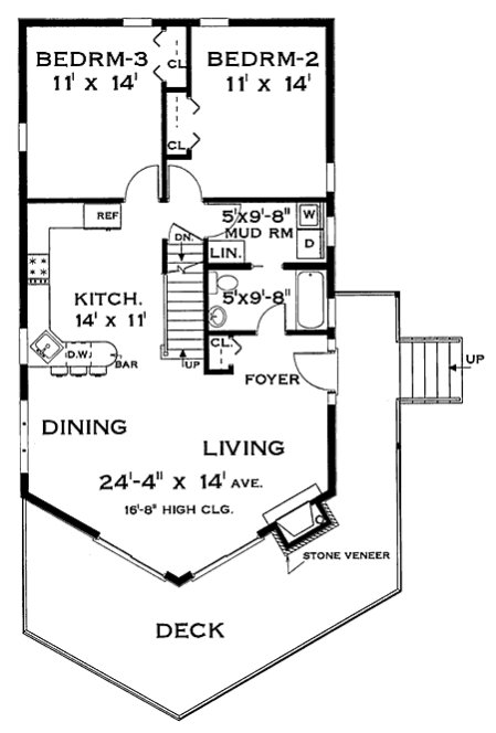 Main Floor Plan for House Plan #385362