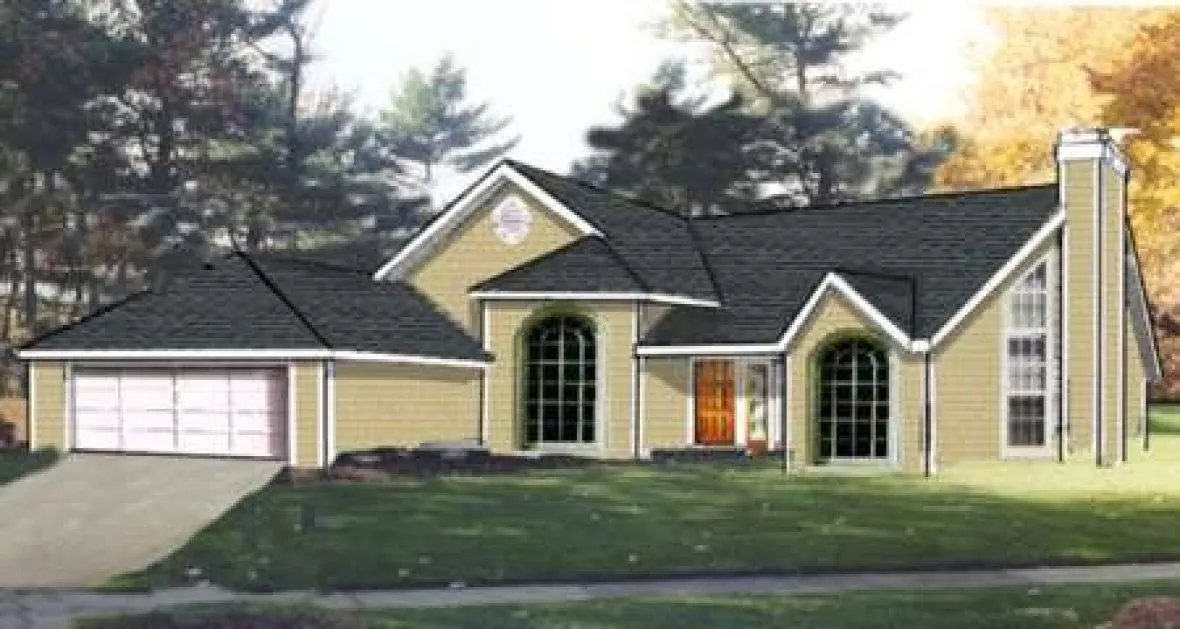 Full Rendering for House Plan #380107