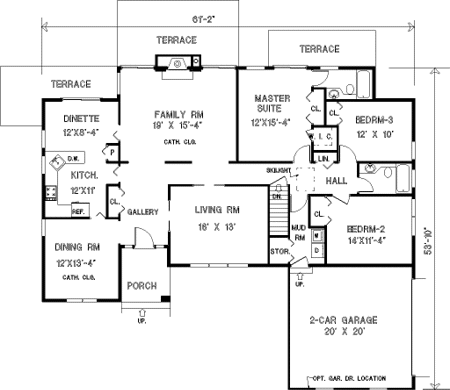 Main Floor Plan for House Plan #380407
