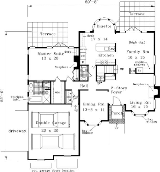 Main Floor Plan for House Plan #380219