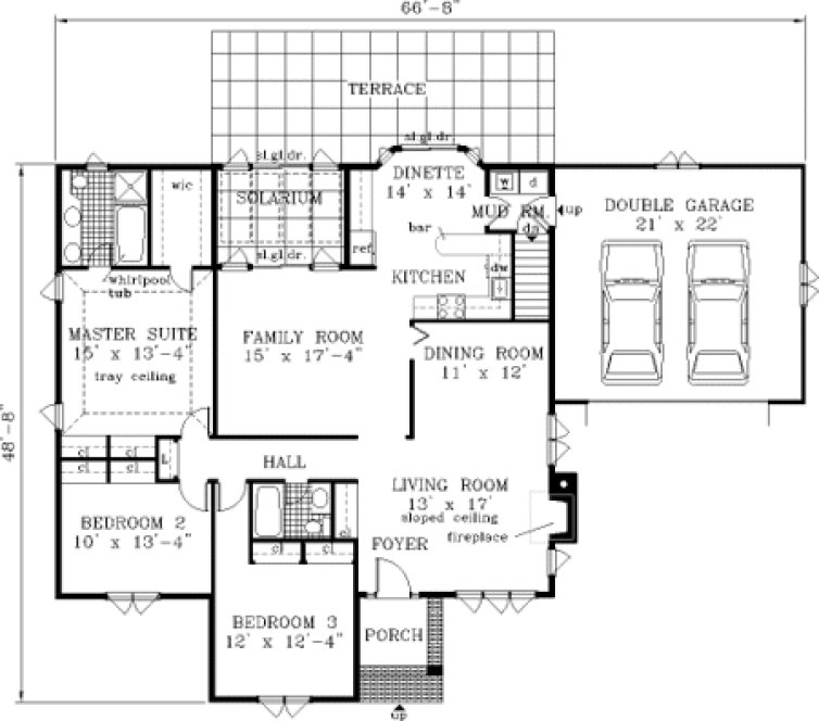 Main Floor Plan for House Plan #385219