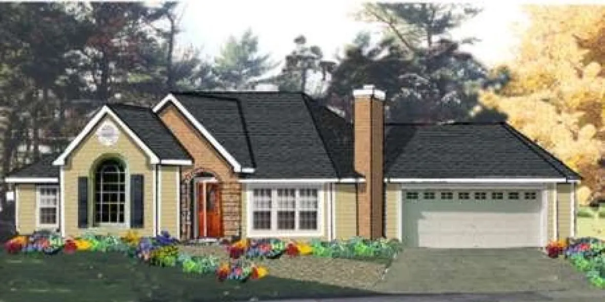 Full Rendering for House Plan #385219