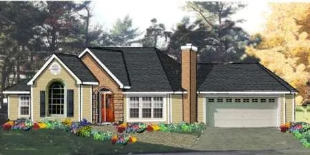 Full Rendering for House Plan #385219