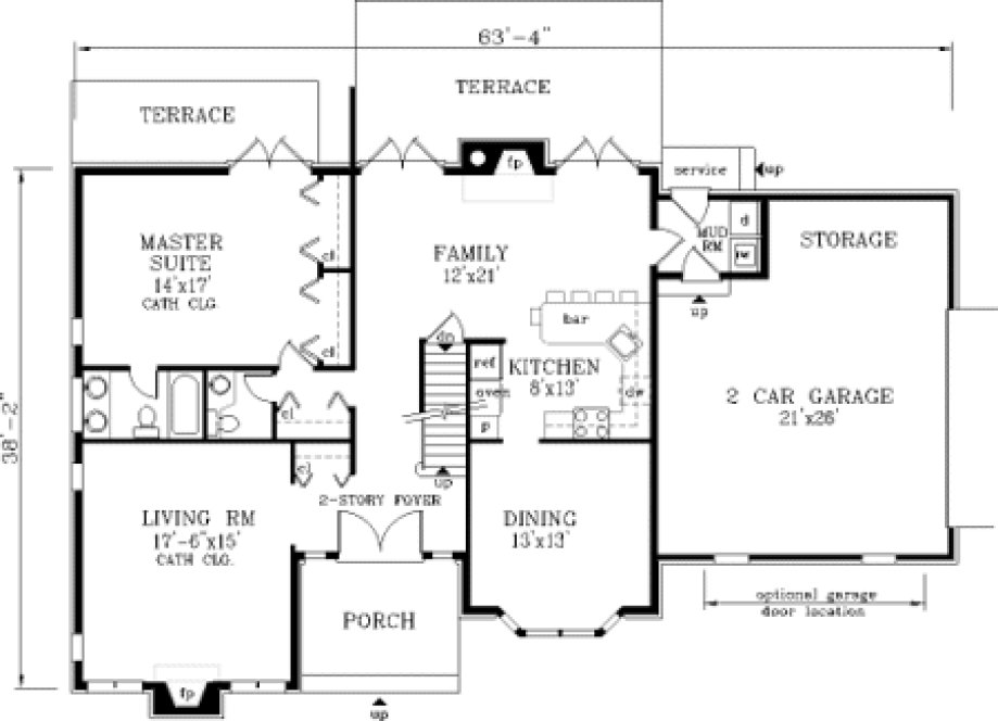 Main Floor Plan for House Plan #385319
