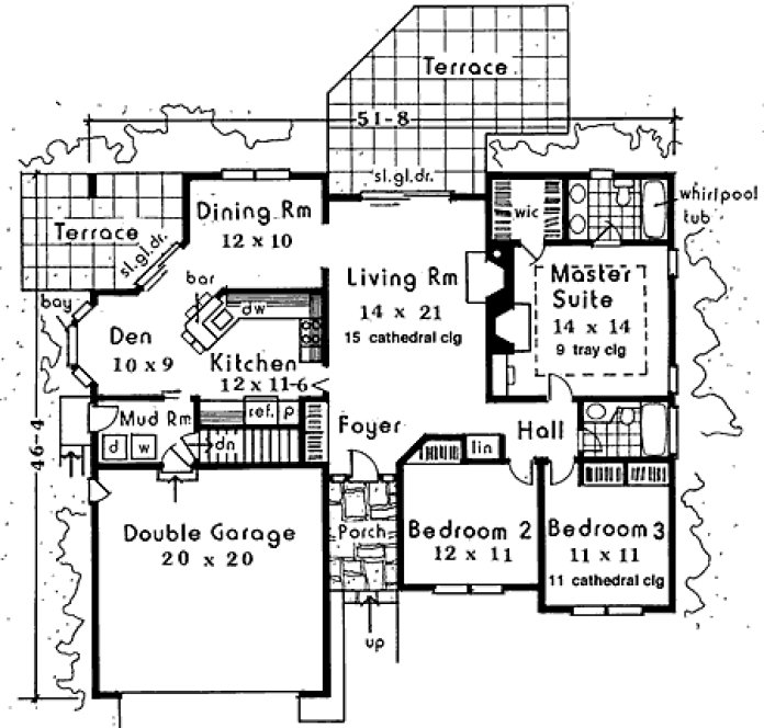 Main Floor Plan for House Plan #380039