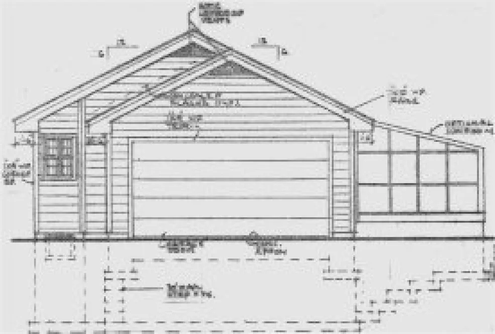 Right Elevation for House Plan #380339