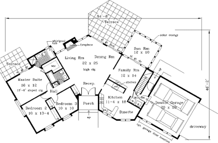 Main Floor Plan for House Plan #380339