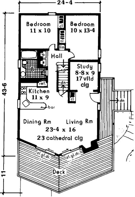 Main Floor Plan for House Plan #380439